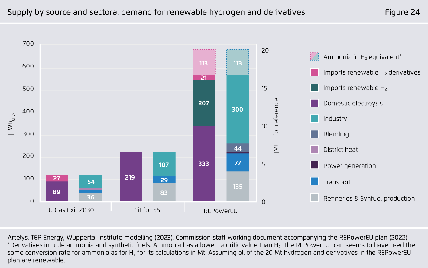 Preview for Supply by source and sectoral demand for renewable hydrogen and derivatives