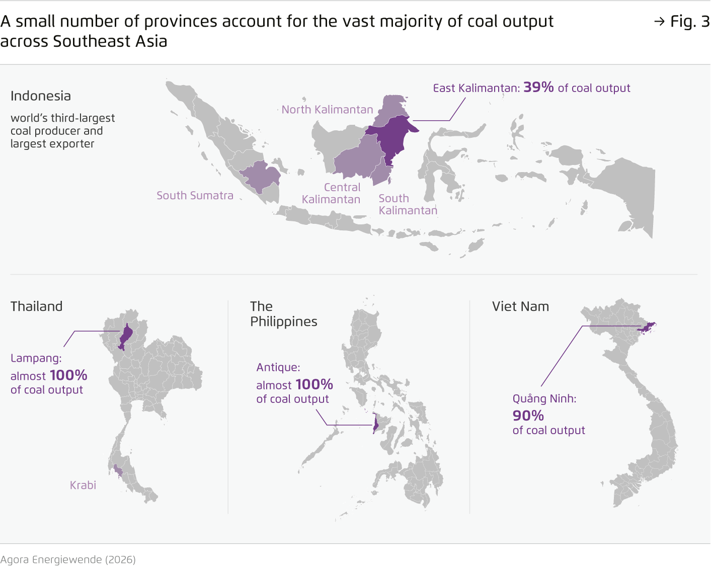 Preview for A small number of provinces account for the vast majority of coal output across Southeast Asia